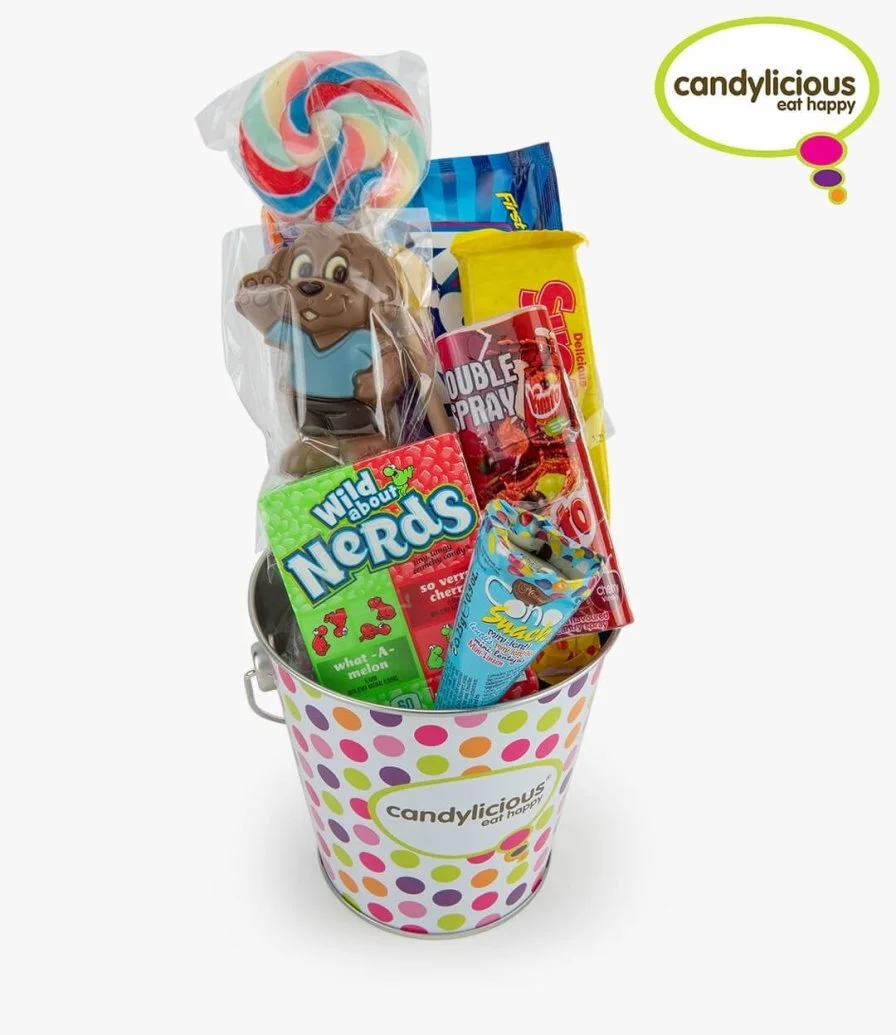 Candylicious Polka Dot Bucket Gift Pack by Candylicious 