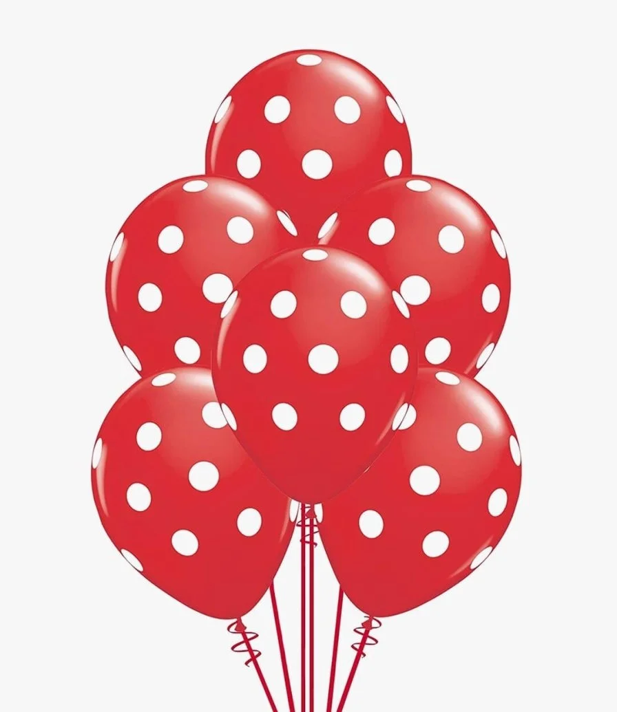 Red Polka Balloons 