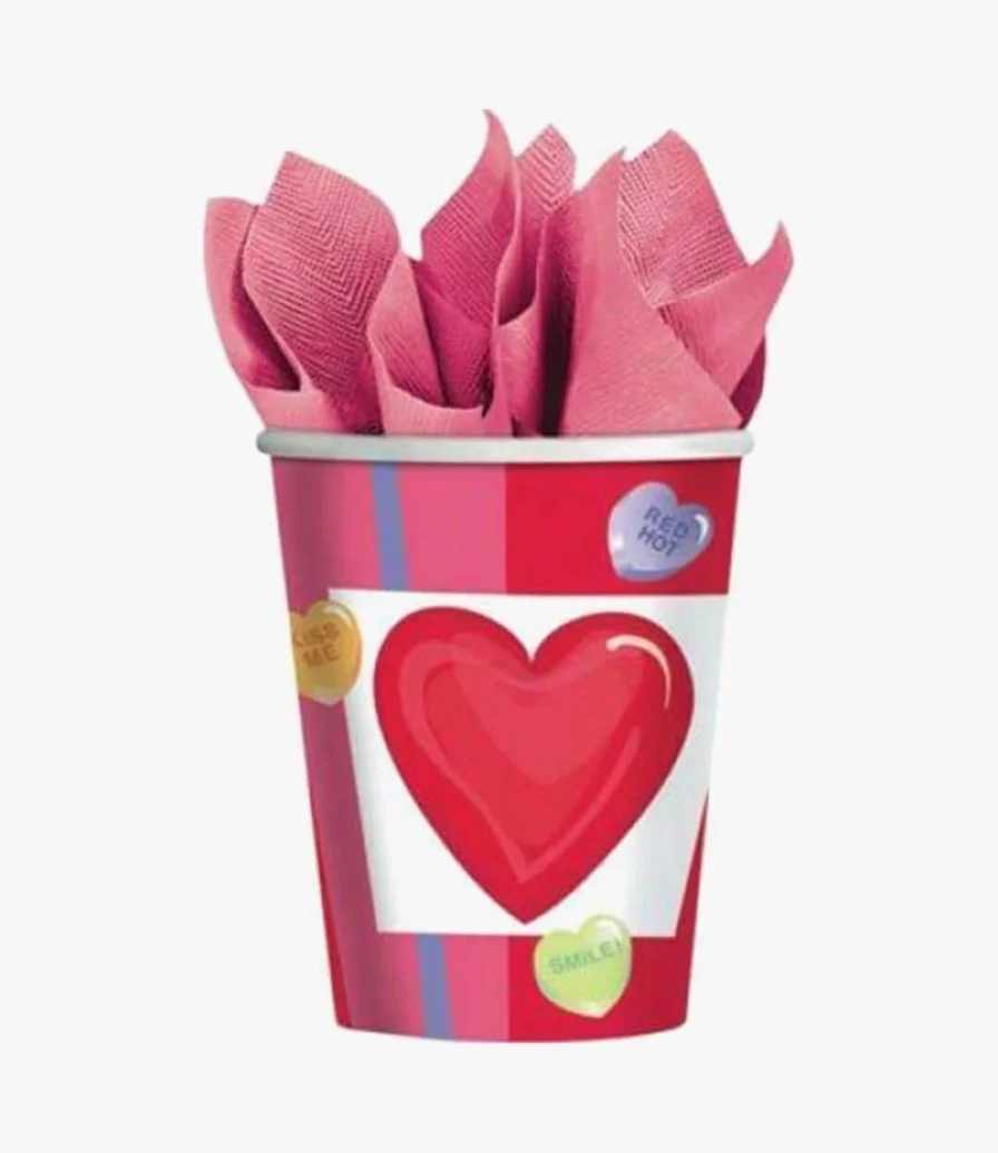 Candy Hearts Party Plates & Cups 