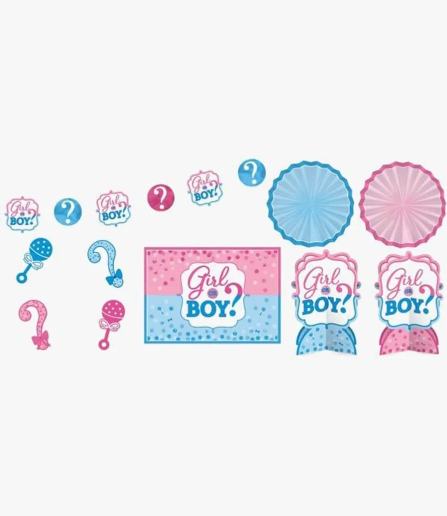 Girl or Boy Baby Shower Room Decorating Kit 