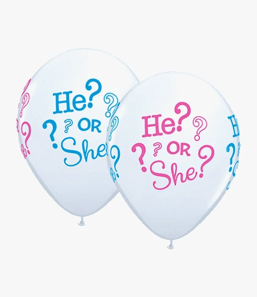 He? Or She? Latex Balloons 