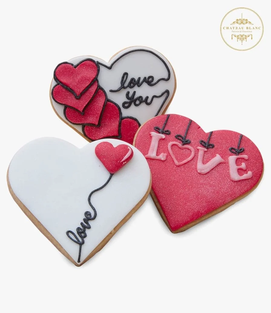 Valentine's Cookies by Chateau Blanc (3 pcs) 