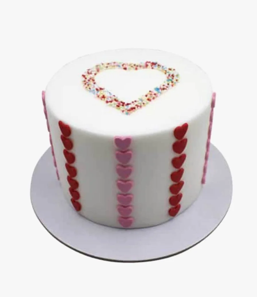 Valentine's Heart Cake 