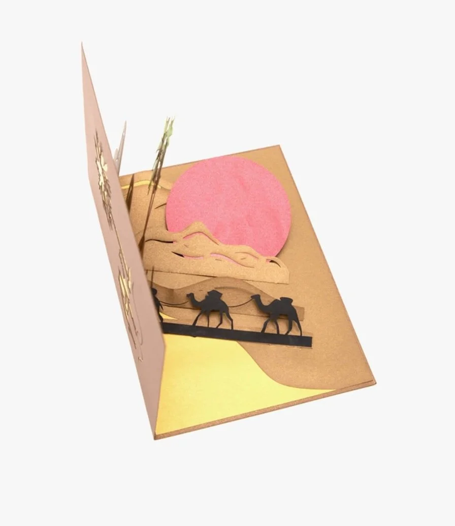 Desert Scene 3D Pop up Abra Cards