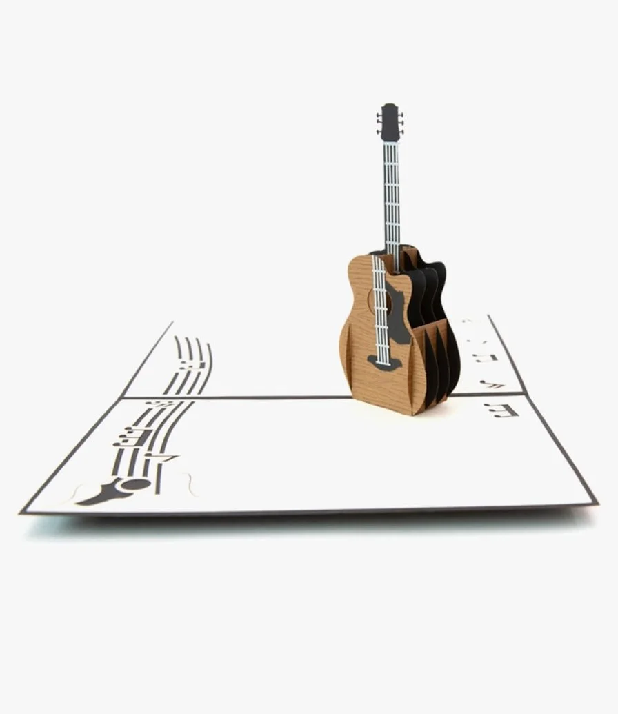 Guitar 3D Pop up Abra Cards