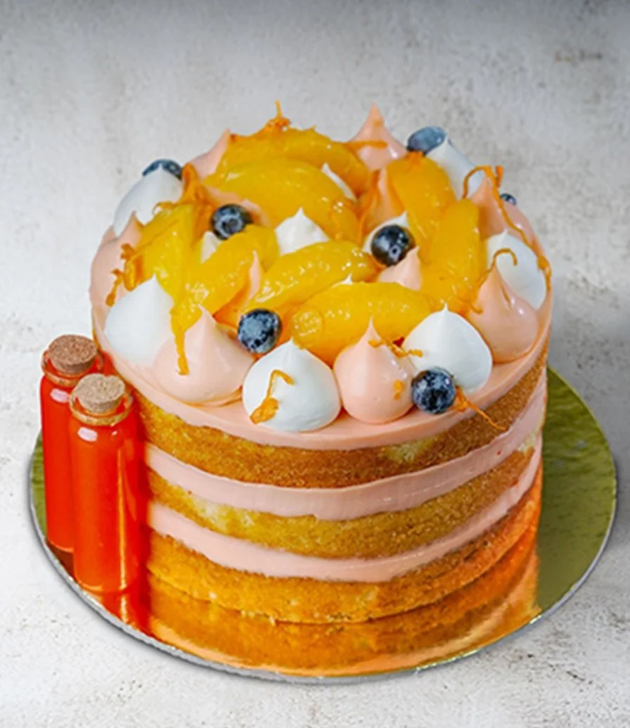 Orange & Passion Fruit Cake by Bloomsbury's