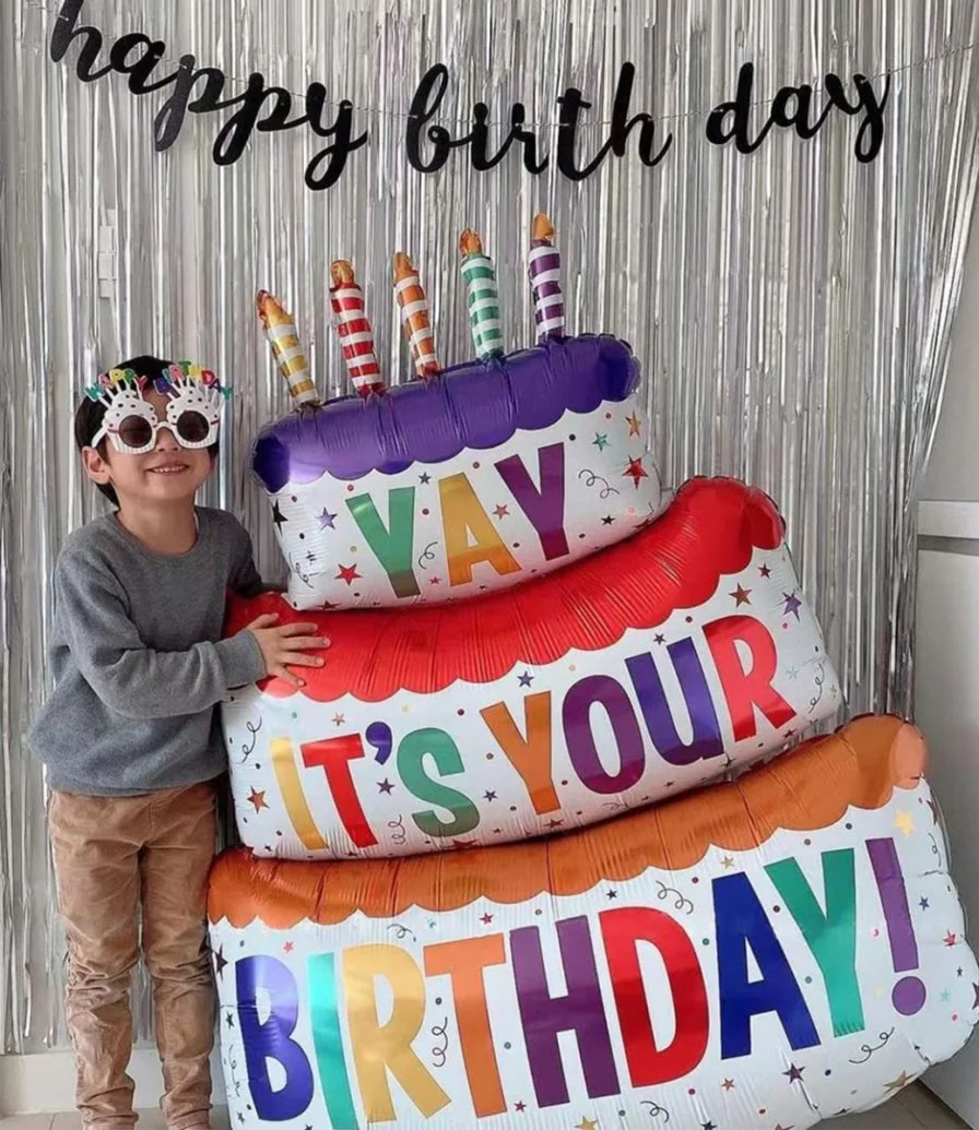 Jumbo Yay its Your Birthday Foil Balloon