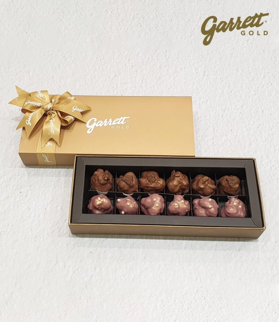 12 Bonbons Garrett Gold Gift Box - Brownie Lovers