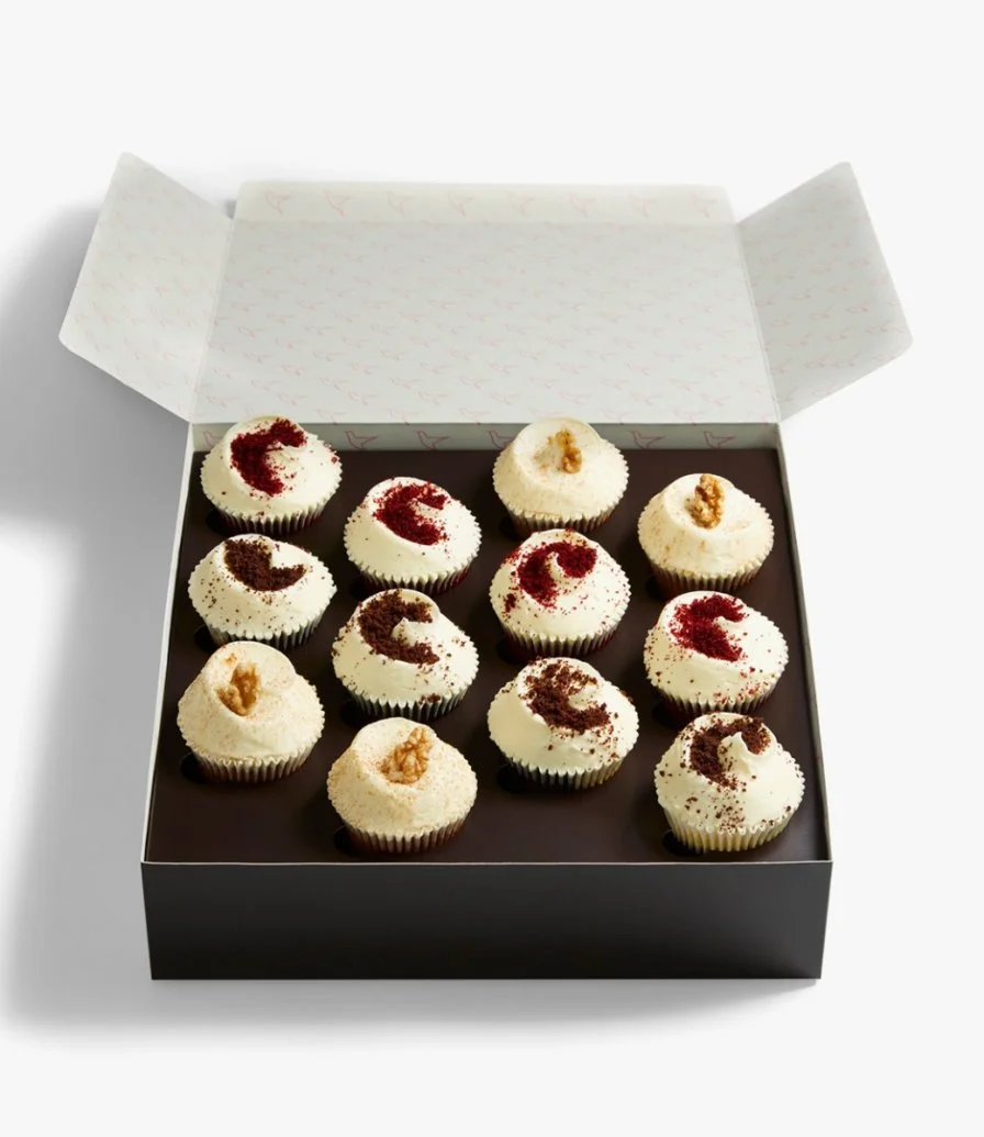 12pcs Luxury Cupcake Gift Box Large By Hummingbird Bakery