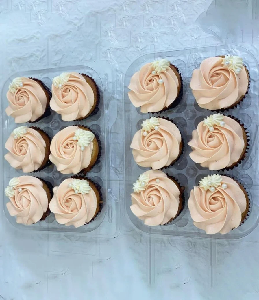 12pcs Rossette Cupcakes by Celebrating Life Bakery