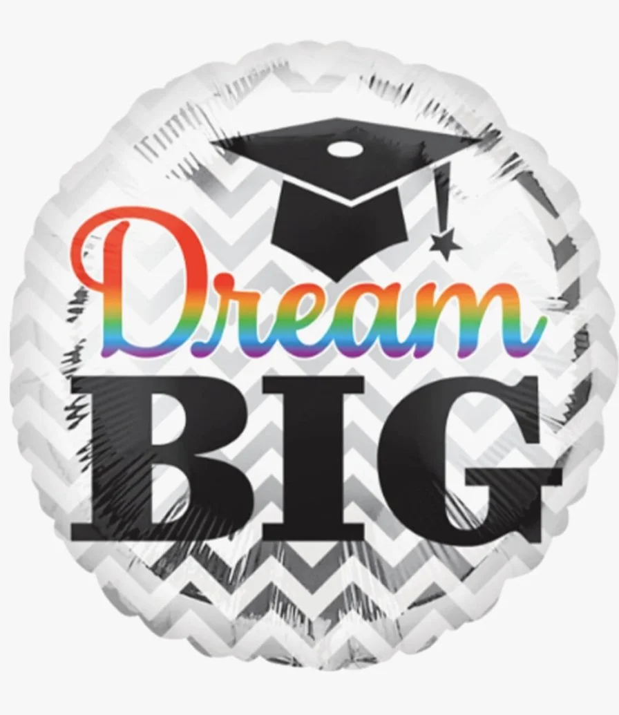 Dream Big Graduation Cap Helium Balloon