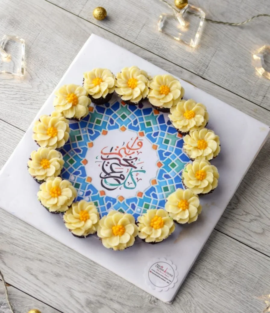 14 Mini Flower Delight Arrangement Cupcakes by Sweet Celebrationz