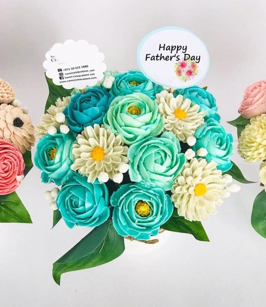 15 Mini Tiffany Cupcake  Bouquet By Sweet Celebrationz