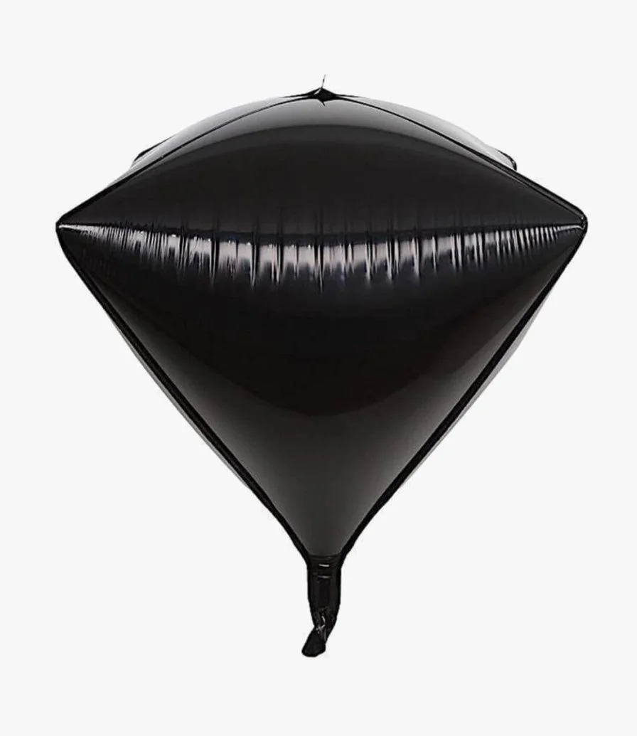 Black 4D Diamond Foil Balloon