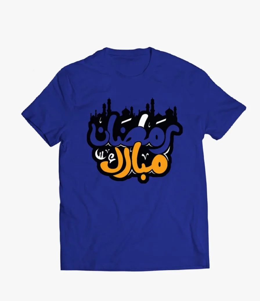 Ramadan Mubarak Blue T-shirt