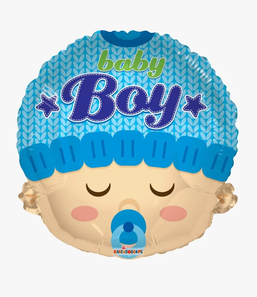 Baby Boy Head Shape Foil Balloon