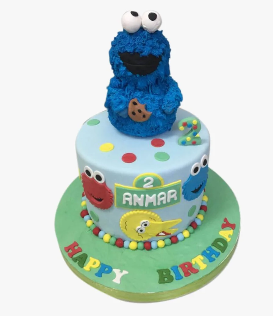 Cookie Monster Cake by Sweet Cake