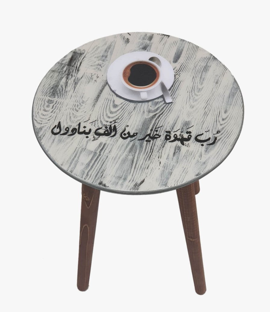 طاولة خشبية ديكوباج من أندلسية 9