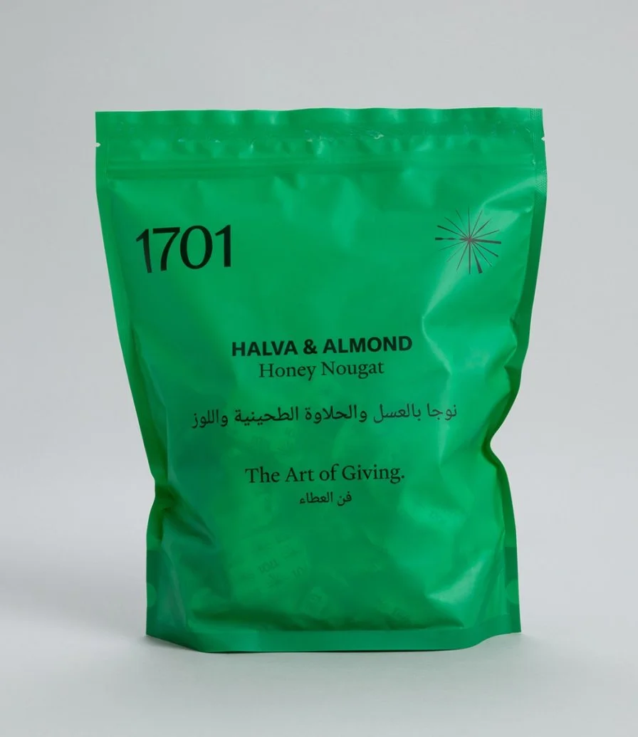1kg Halva & Almond Nougat Pouch By 1701 Nougat & Luxury Gifting