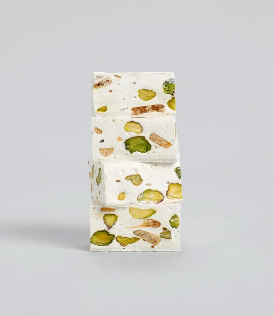1kg Salted Caramel Brittle & Pistachio Pouch By 1701 Nougat & Luxury Gifting