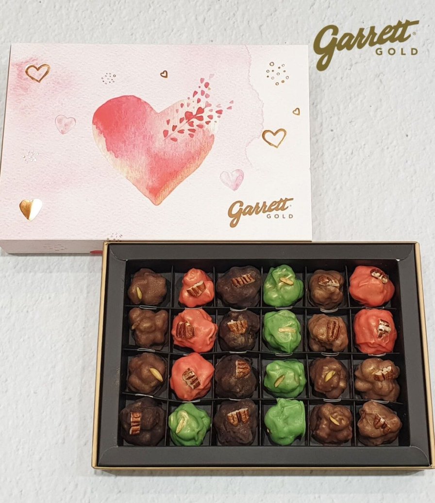 24 Bonbons Garrett Gold Love Box - Nuts Selection