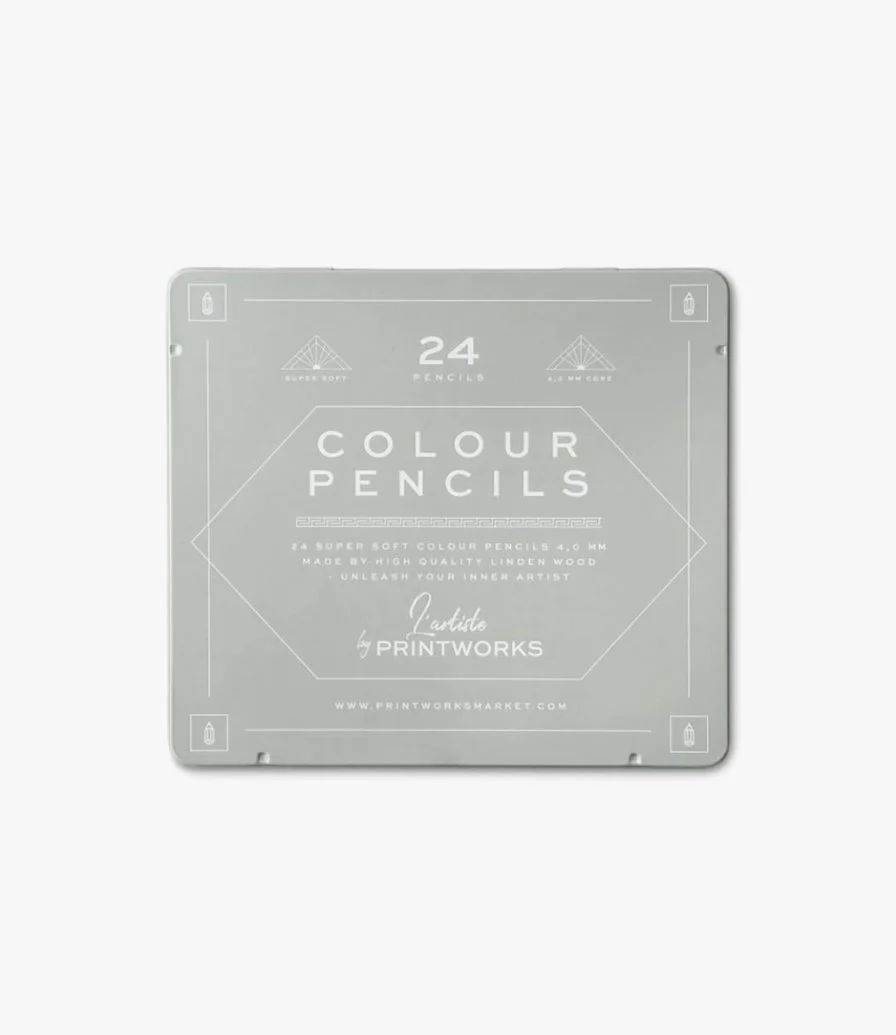 24 Classic Color Pencils by Printworks*