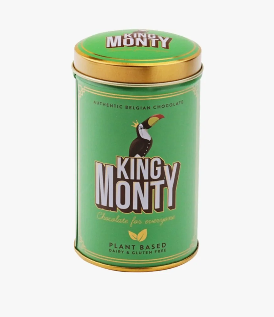 2 King Monty Milk Chocolate Hazelnut Crunch Tin Boxes by Candylicious