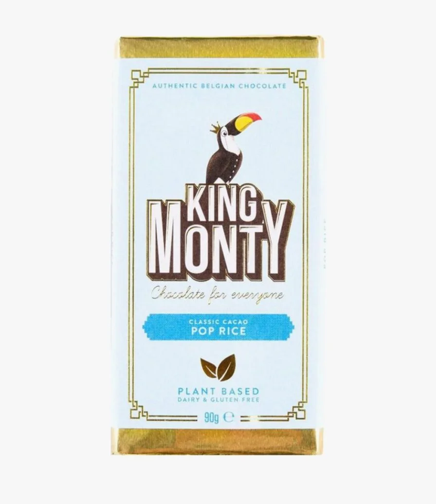 2 King Monty Milk Chocolate Pop Rice  Bars by Candylicious