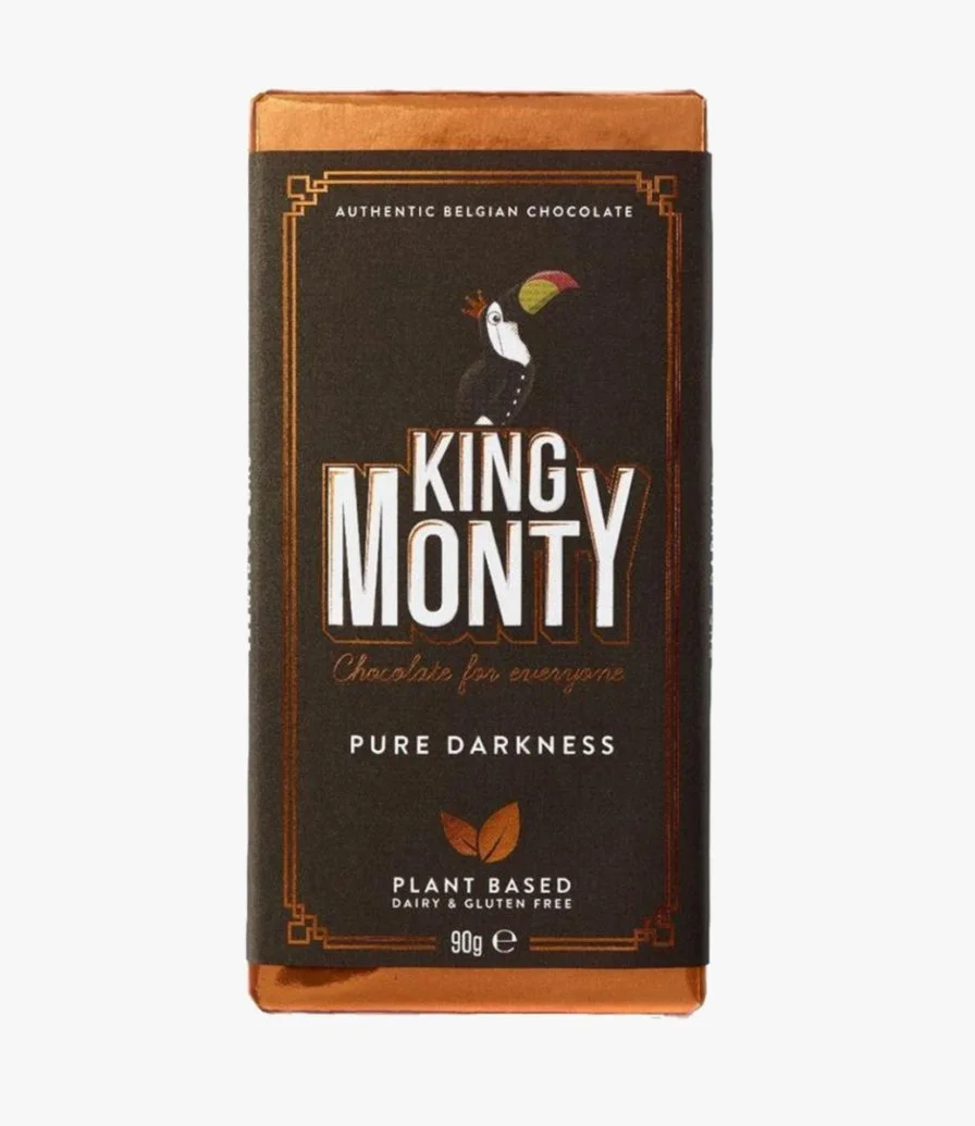 2 King Monty Pure Dark Chocolate Bars by Candylicious