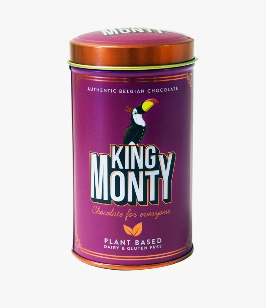 2 King Monty Purest Ecuador 70% Dark Chocolate Tin Boxes by Candylicious