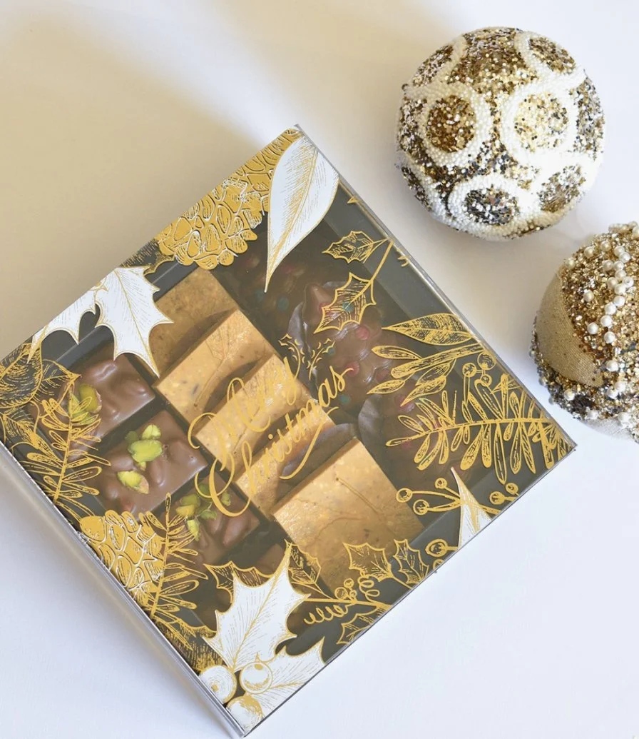 صندوق شوكولاتة الكريسماس طبقتين من فيكتوريان (صغير)