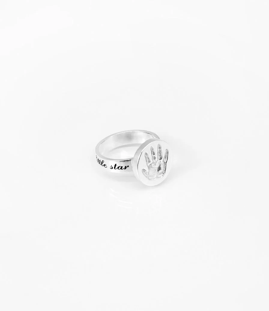 Customized 2D Silver Ring by First Impression Artwork
