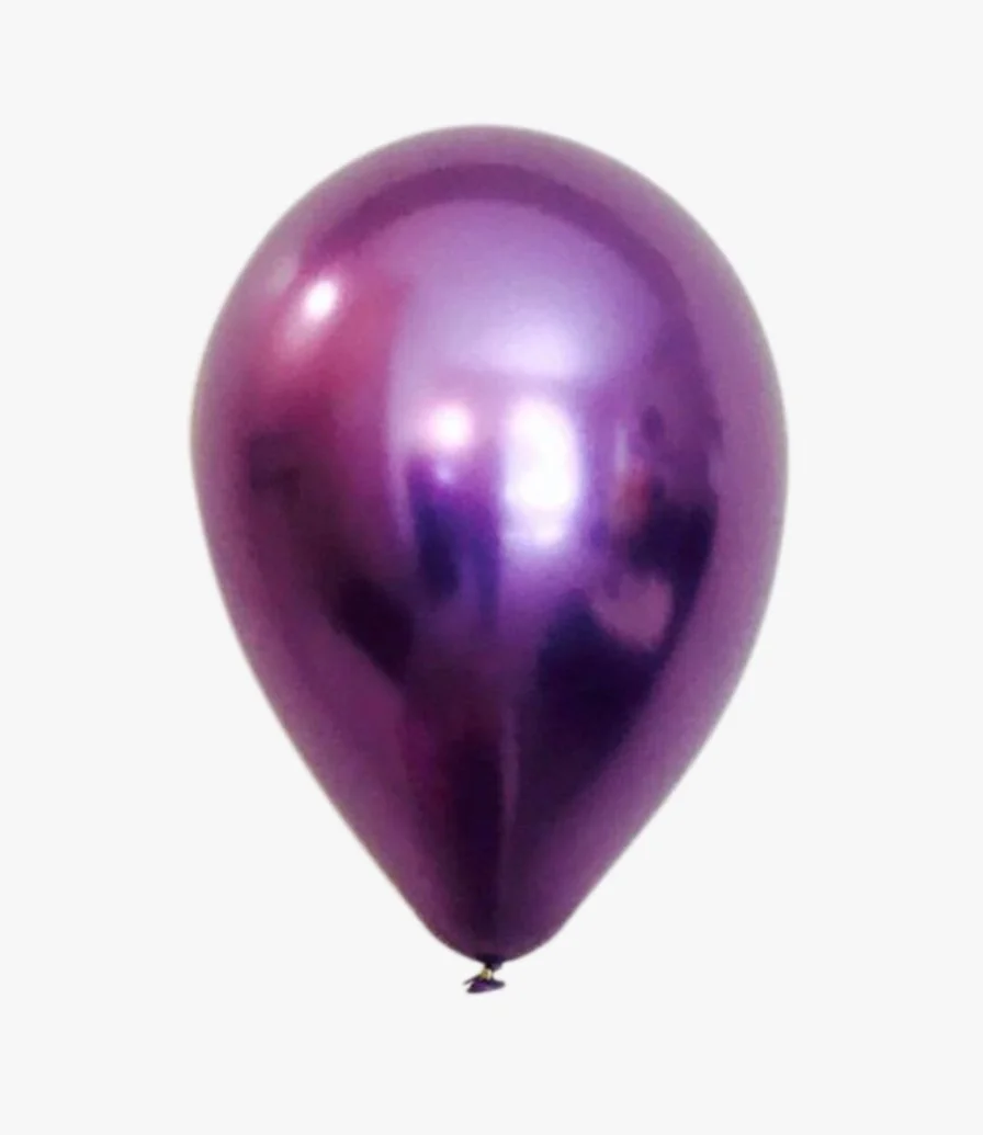  Purple Chrome Latex Balloons