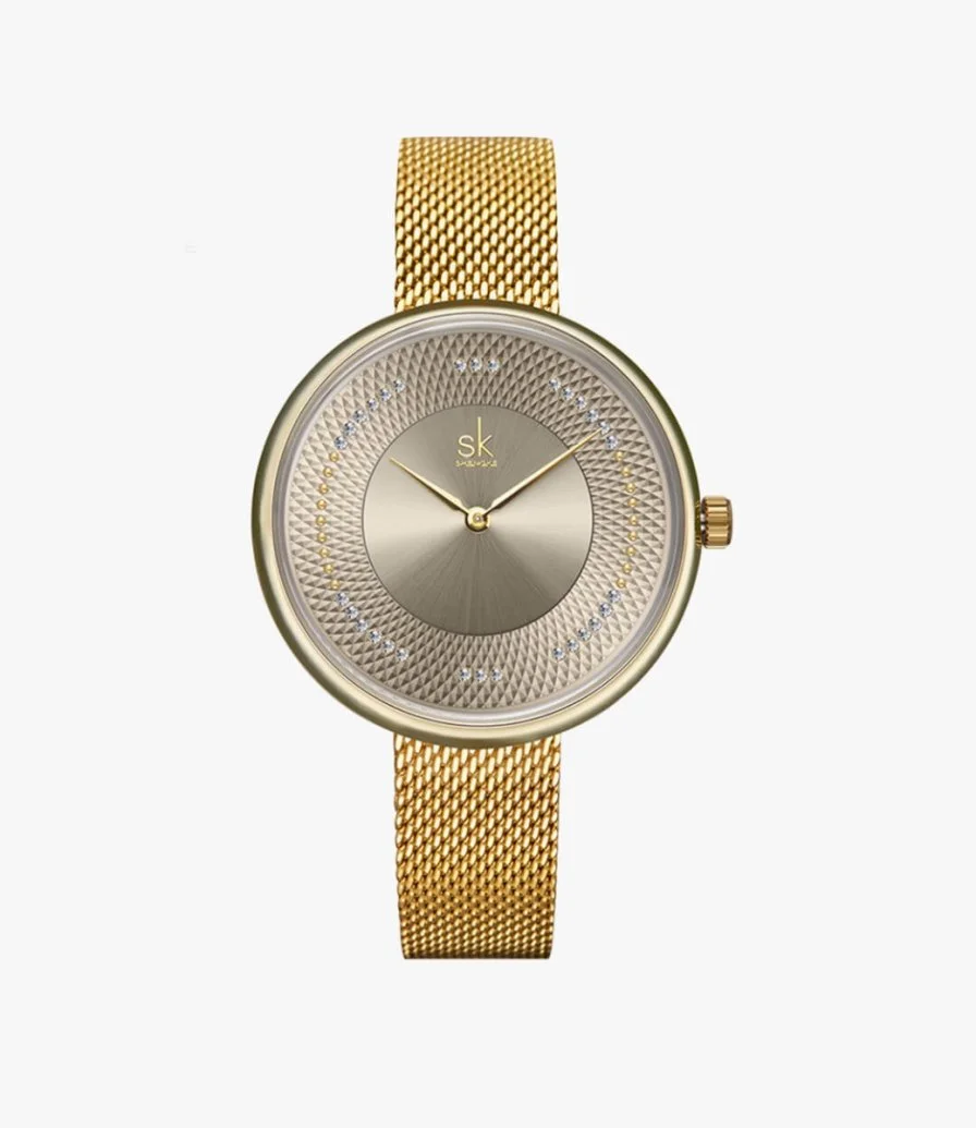 Quartz Gold Watch 3