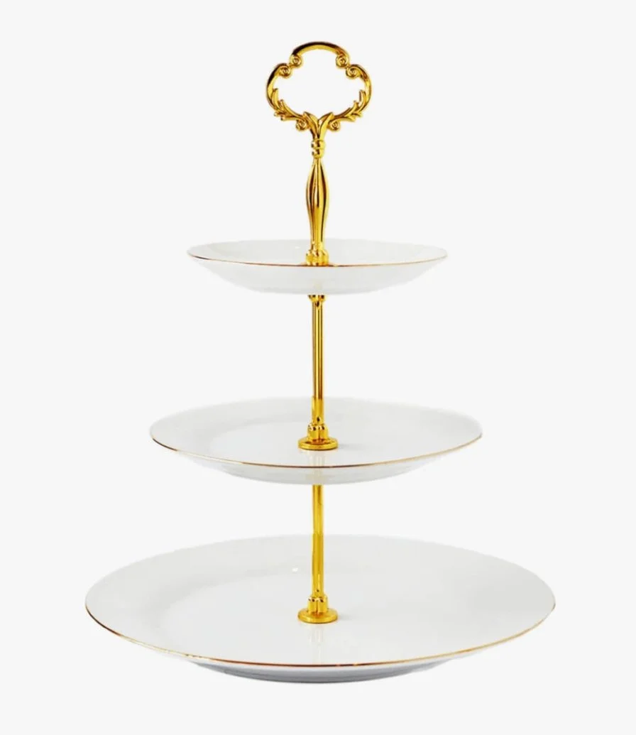 3 Tier Cake Stand - Ivory By Cristina Re