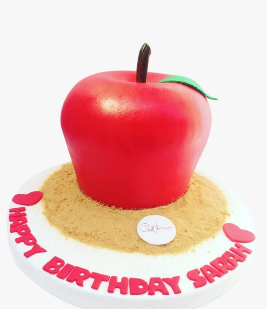 3D Apple-shaped Cake