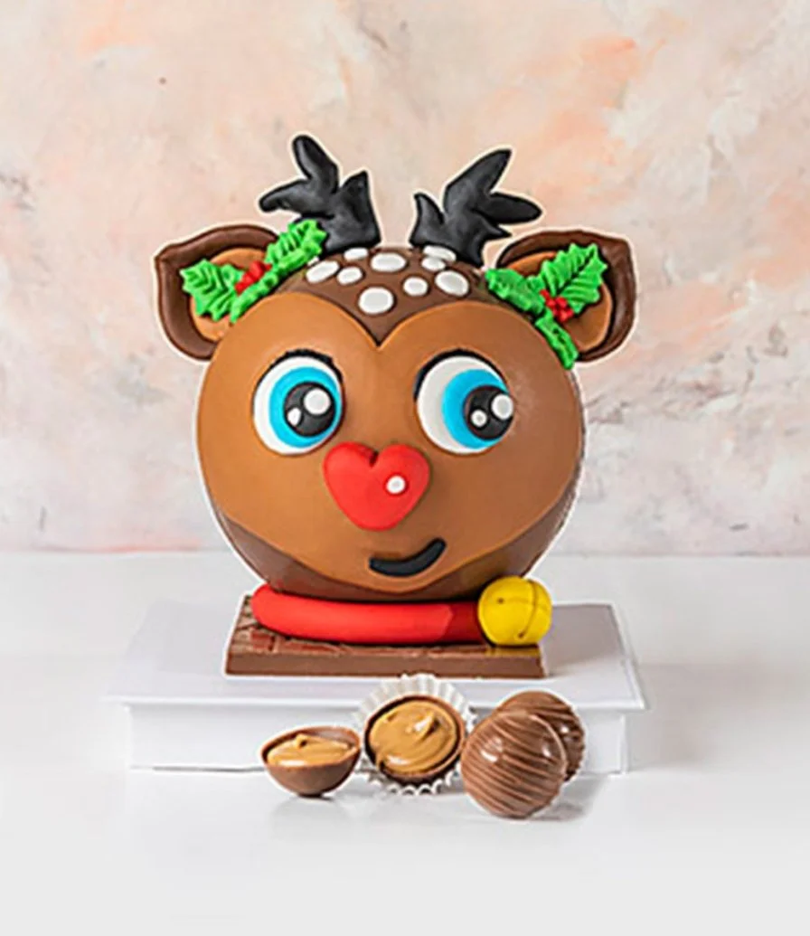 3D Chocolate Reindeer Pinata by NJD