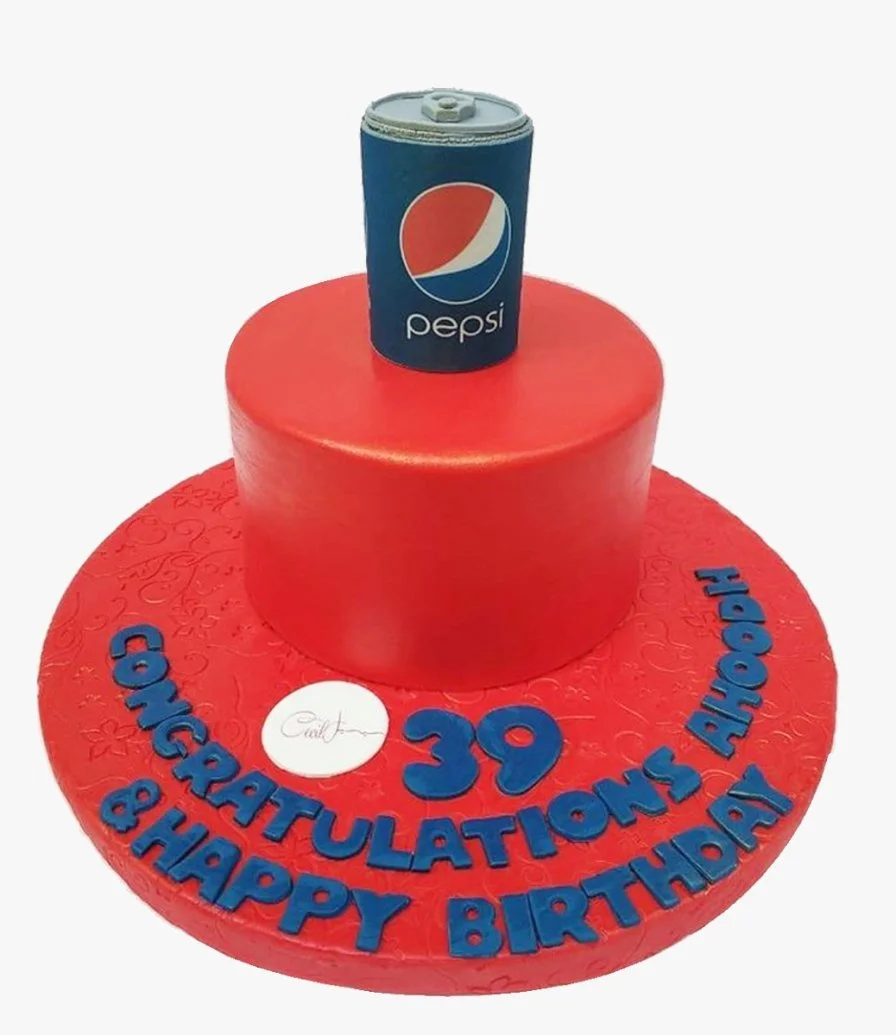 3D Pepsi Can-shaped Cake