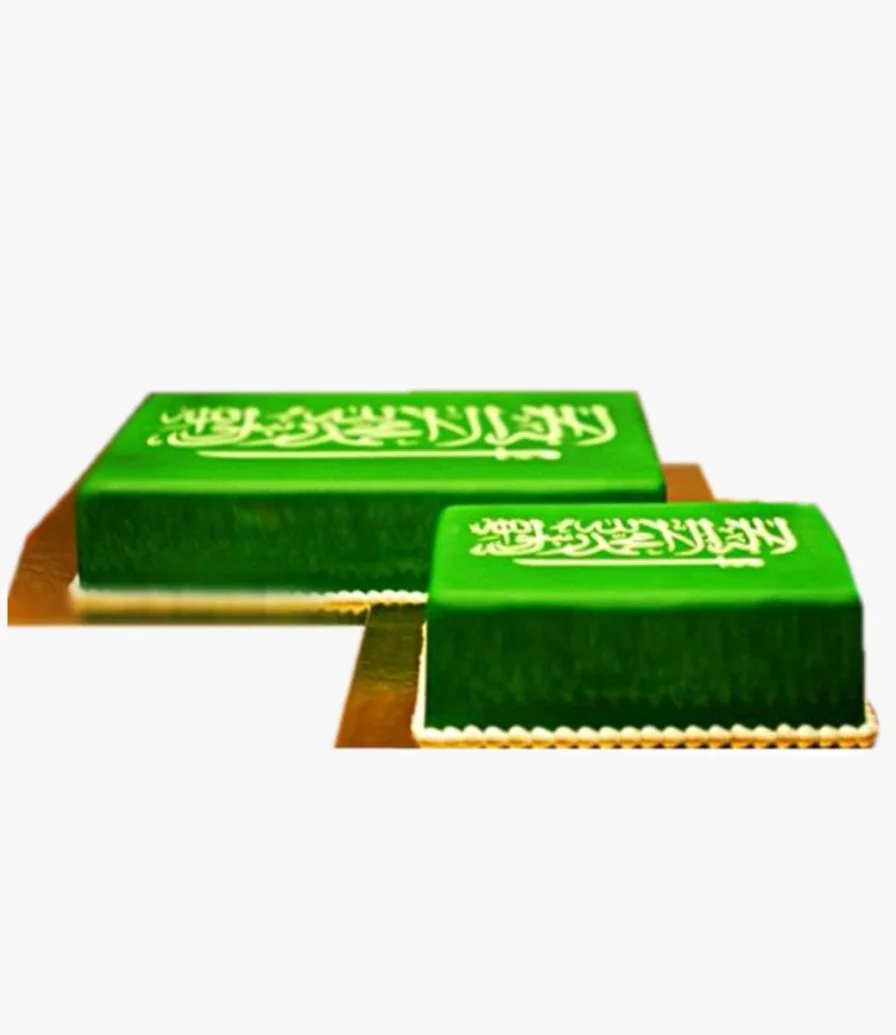 3D Saudi  Flag Cake