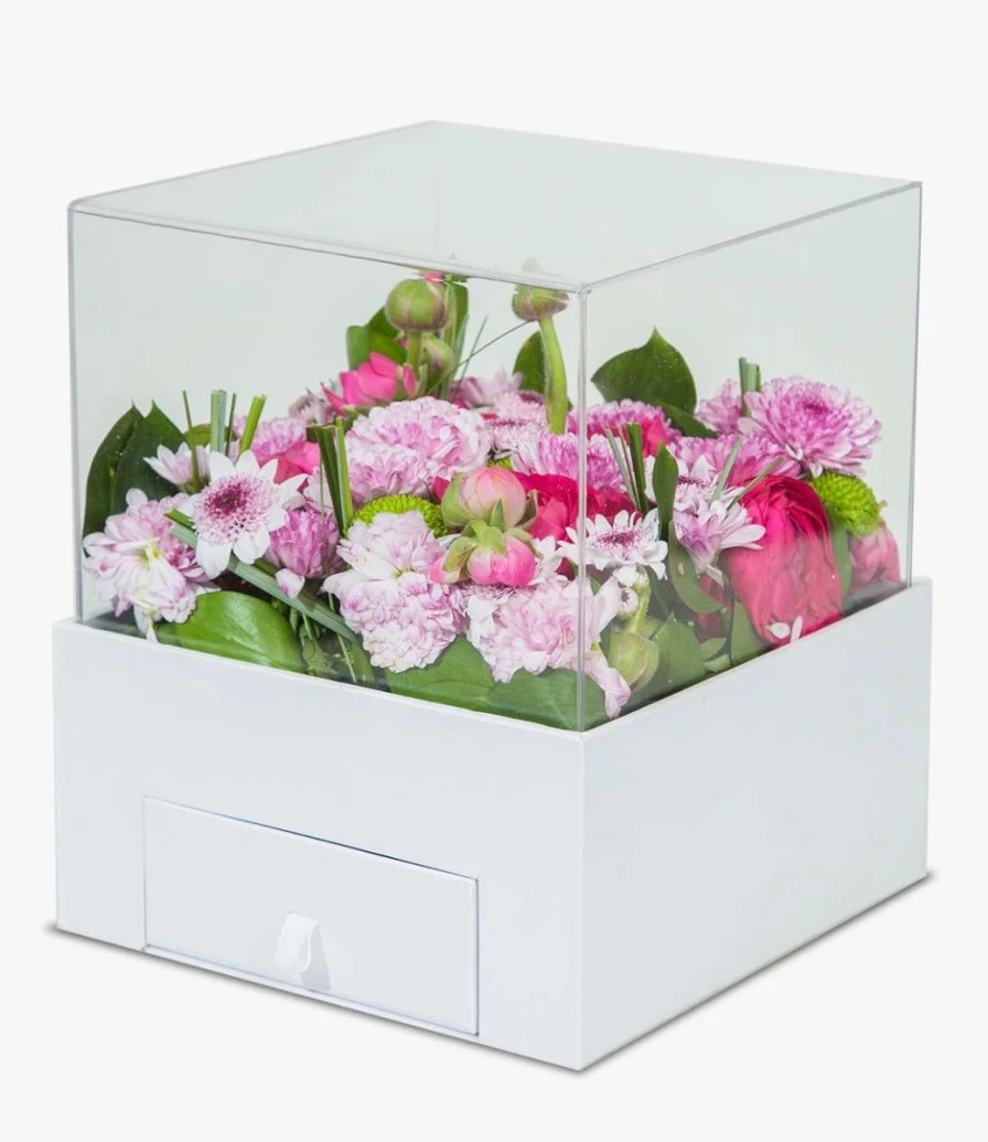 صندوق زهور متنوعة