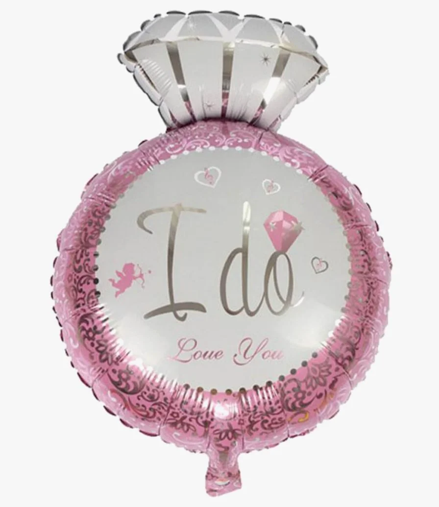 I Do Pink Helium Balloon