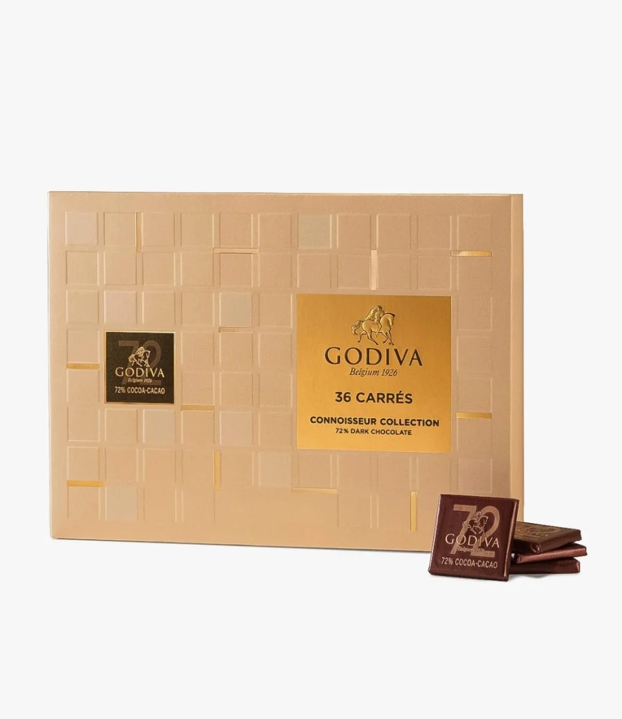50% Dark Chocolate Carres By Godiva 
