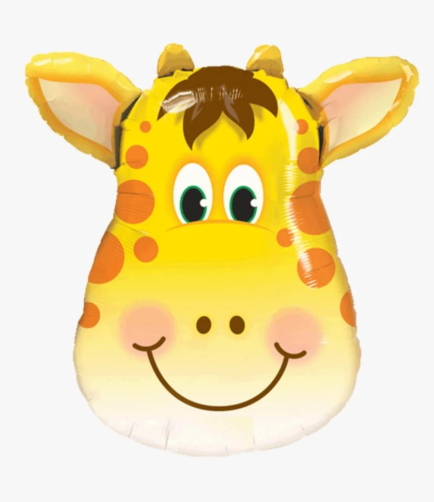 Giraffe Face Helium Balloon