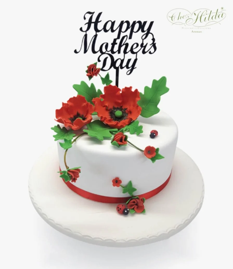 Happy Mothers Day Caramel Crunch Cake by Chez Hilda