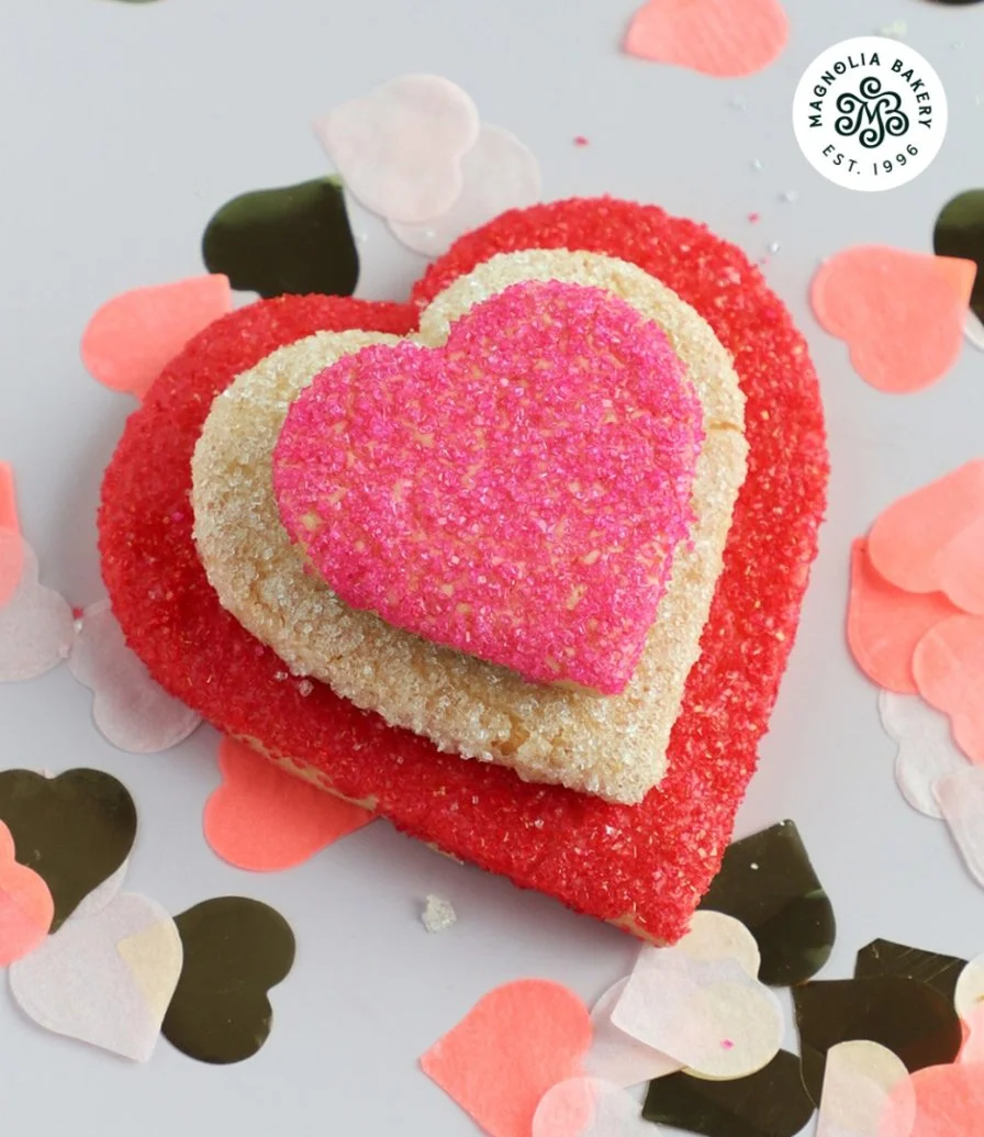  5 pcs Sugar Heart Cookies by Magnolia Bakery