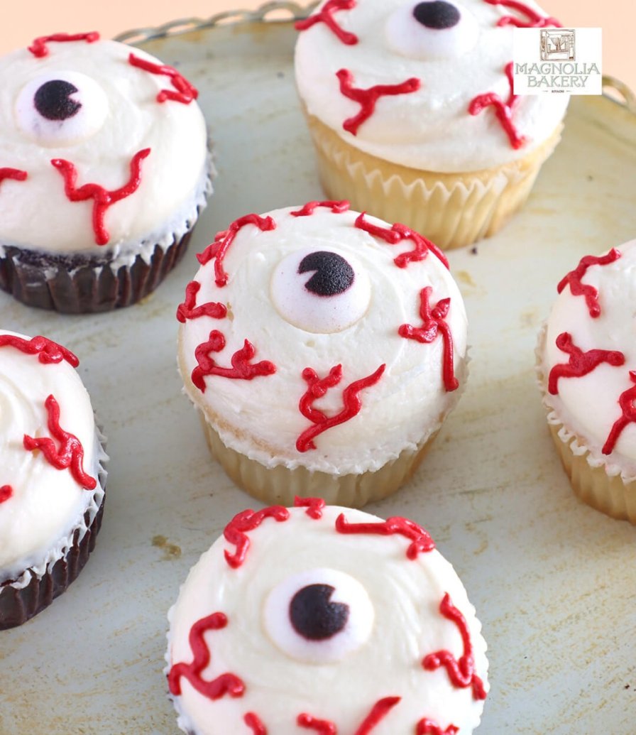Box of 6 Monster Eye Cupcakes By Magnolia Bakery
