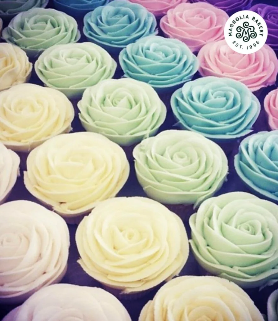 6 Flower Cupcakes by Magnolia Bakery 