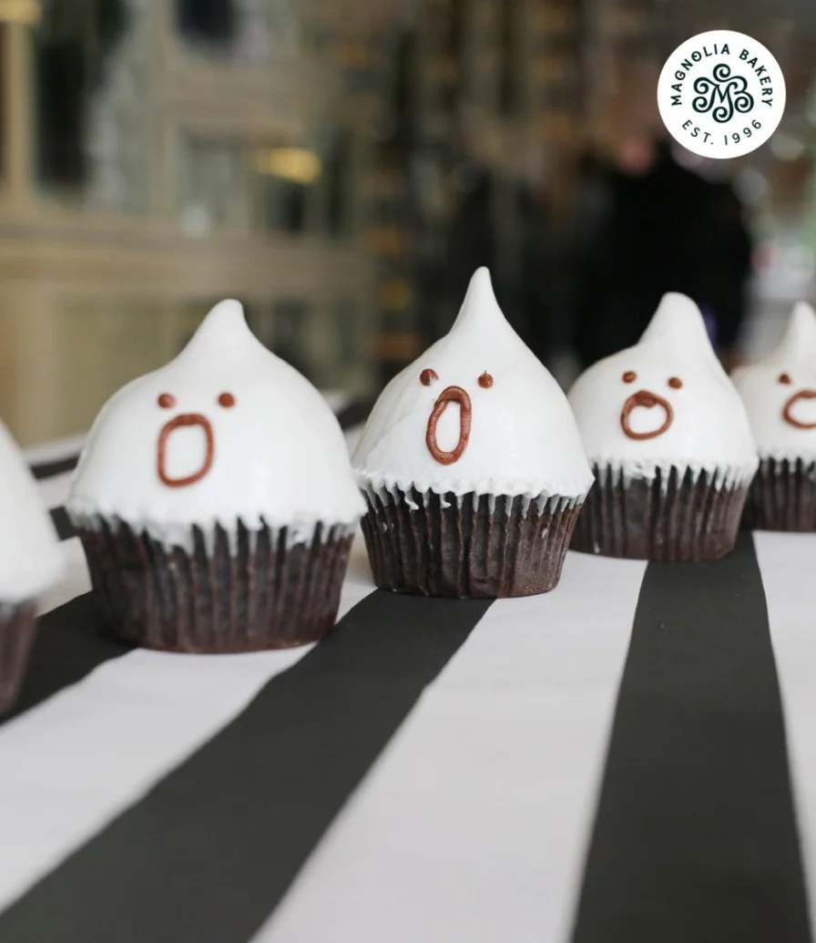 6 Ghost Cupcakes by Magnolia Bakery
