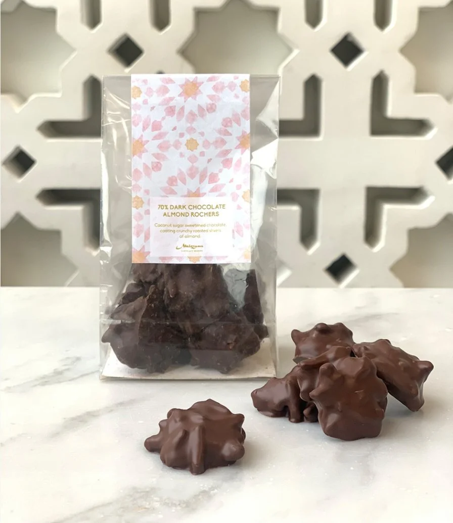 70% Dark Chocolate Almond Rochers  (Desert Rose Collection)