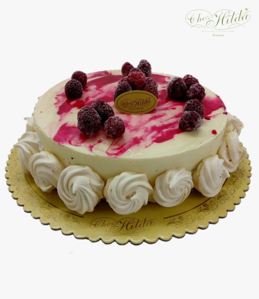 Vanilla Raspberry Cake by Chez Hilda Patisserie